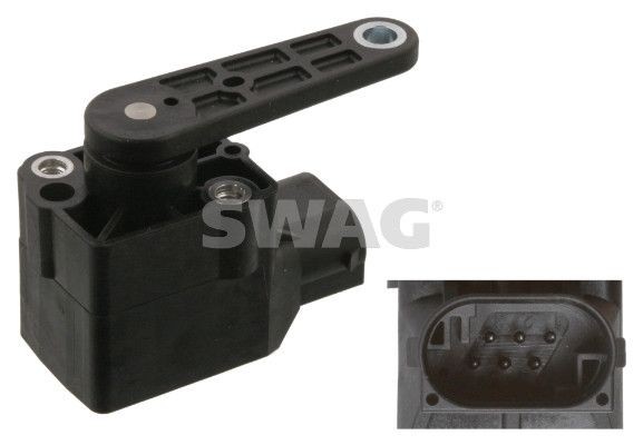 SWAG Sensor, xenonlys (lyslengderegulering 10 93 8771 Reguleringselement lysregulering SWAG Peugeot 106 10 93 8771