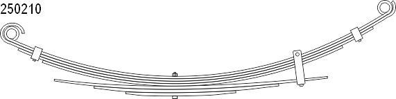 CS Germany Bladfjær 10.250.210.00 CS Germany 10.250.210.00 Bladfjær TOYOTA Corolla Levin Coupé (E9_) 1.6 (AE92) 140 hk 1989