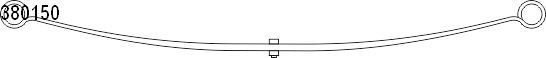 CS Germany Lames de ressort 10.380.150.00 CS Germany 10.380.150.00 Lame de ressort NISSAN TERRANO d'origine