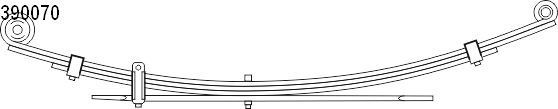 CS Germany Leaf springs 10.390.070.00 10.390.070.00 CS Germany leaf spring SAAB 9-3