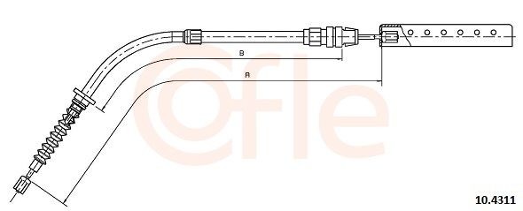 COFLE Handbremsseil 10.4311 COFLE 10.4311 Bremsseil Mini F56 Kosten