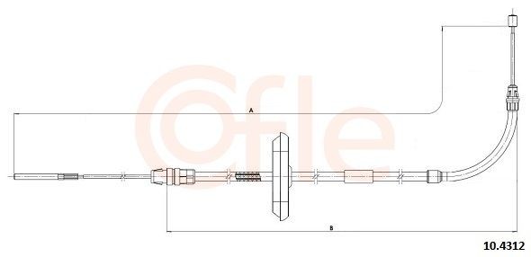 COFLE Handbremsseil 10.4312 10.4312 COFLE Mini F56 Handbremsseil kaufen