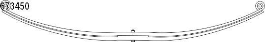 CS Germany Leaf springs 10.673.450.00 10.673.450.00 CS Germany leaf spring FIAT DOBLO