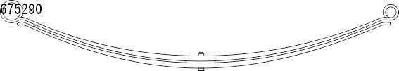 CS Germany Leaf springs 10.675.290.00 10.675.290.00 CS Germany leaf spring for FIAT DOBLO