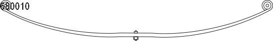 CS Germany Leaf springs 10.680.010.00 FIAT DOBLO CS Germany leaf spring 1068001000