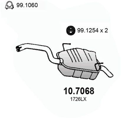 Einddemper ASSO 10.7068 ASSO 10.7068: Einddemper Citroen C8 2021