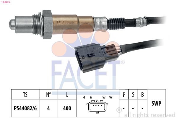 FACET Sonde lambda 10.8225 Nissan SILVIA Sonde proportionnelle de richesse FACET 10.8225