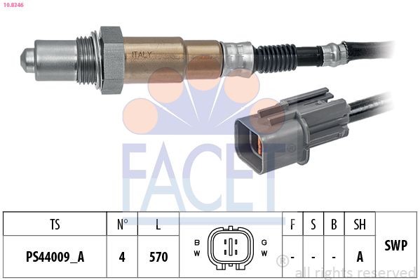 FACET Sonda lambda 10.8346 FACET 10.8346 Sensore NOx KIA Ceed III Van / Station Wagon (CD) originali prezzo