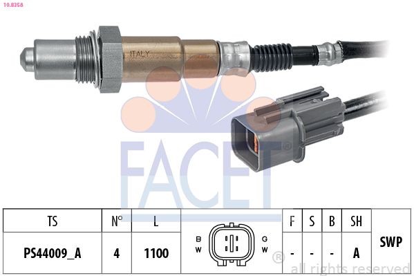 FACET Lambdasonde 10.8358 10.8358 Lambdasonde (NOx, O2) FACET KIA RIO