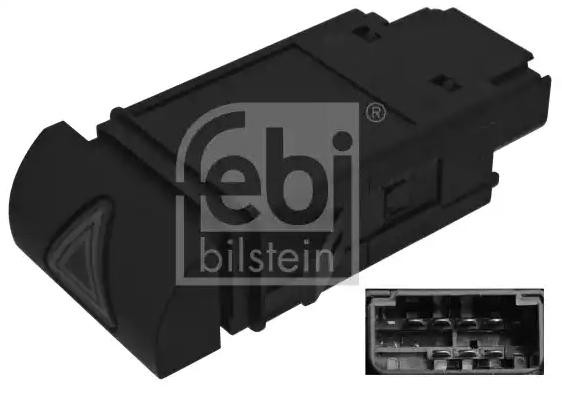 FEBI BILSTEIN Alarmlicht schakelaar 100405 Waarschuwingsknipperlamp schakelaar FEBI BILSTEIN 190 100405 goedkoop