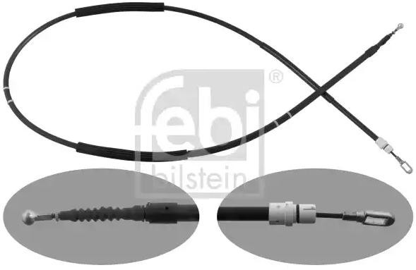 Cabo de aço, travão de estacionamento FEBI BILSTEIN 100563 FEBI BILSTEIN 100563: Cabo de freio de estacionamento Audi A4 2009