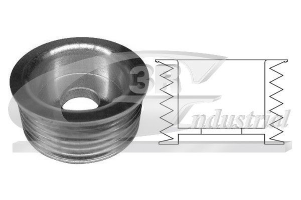 3RG Remskive, generator 10221 Generator friløbsremskive 3RG FIAT 10221