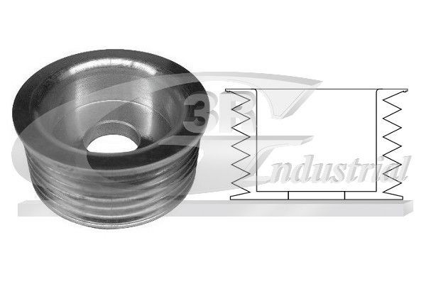 3RG Remskive, generator 10224 Generator friløbskobling 3RG FIAT 10224