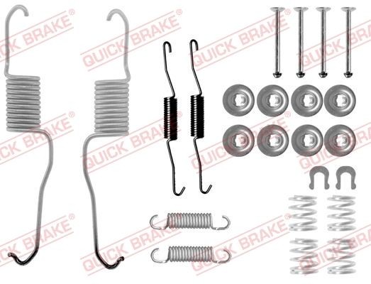 KAWE Kit d'accessoires, mâchoire de frein 105-0886 Kit d'accessoires mâchoires de frein KAWE TOYOTA 105-0886