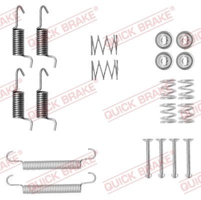 KAWE Kit d'accessoires, mâchoires de frein de stationnement 105-0899 Kit d'accessoires frein de stationnement KAWE X5 105-0899 pas cher
