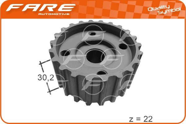 FARE SA Tandhjul, krumtapaksel 10571 10571 Tandhjul krumtapaksel AUDI A6 FARE SA