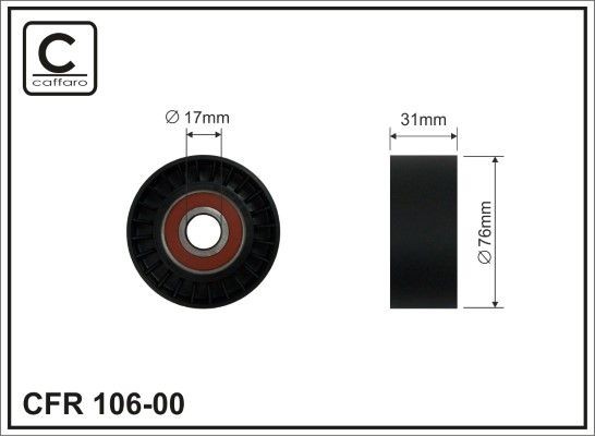CAFFARO Seade- / juhtrull, soonrihm 106-00 CAFFARO 106-00 Seaderull C1 I hind