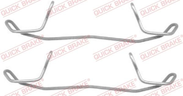 KAWE Kit d'accessoires, plaquette de frein à disque 109-1123 Volvo V40 Break Kit d'accessoires, plaquette de frein à disque KAWE 109-1123