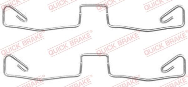 KAWE Kit de acessórios, pastilhas de travão 109-1633 Kit de acessórios, pastilhas de travão KAWE Audi A3 109-1633