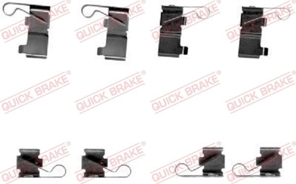 KAWE Accessoireset, schijfremblok 109-1699 Accessoireset, schijfremblok KAWE LEXUS 109-1699