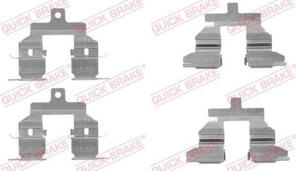 KAWE Kit d'accessoires, plaquette de frein à disque 109-1737 Kit d'accessoires, plaquette de frein à disque RENAULT KAWE 109-1737