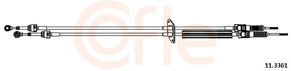 COFLE Ντίζα, μηχανικό κιβώτιο ταχυτήτων 11.3361 Ντίζα ταχυτήτων COFLE Mercedes-Benz V-class 11.3361