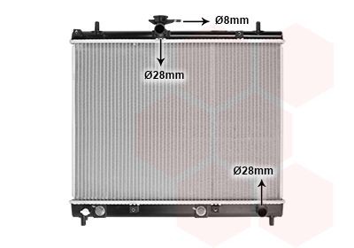VAN WEZEL Radiatore motore 11002069 11002069 costo Radiatore DAIHATSU FEROZA VAN WEZEL