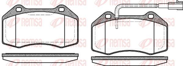 KAWE Bremseklodser 1113 12 Bremseklodser KAWE Alfa Romeo GIULIA 1113 12