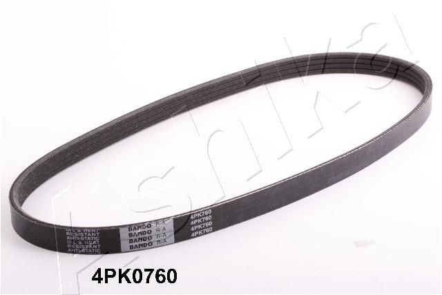 ASHIKA Ozubený klinový remeň 112-4PK760 Ozubený klinový remeň MITSUBISHI ASHIKA 112-4PK760