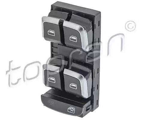 TOPRAN Spínač elektrického otvárania okien 116 016 Spínač elektrického otvárania okien TOPRAN Audi A6 116 016