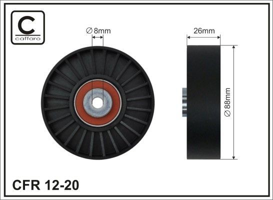CAFFARO Styrrulle, drivrem 12-20 ISUZU styrrulle kilrem CAFFARO 12-20