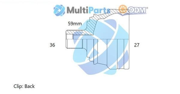 ODM-MULTIPARTS Homokineet reparatie set, aandrijfas 12-211451 ODM-MULTIPARTS Homokinetische koppeling AUDI 12-211451