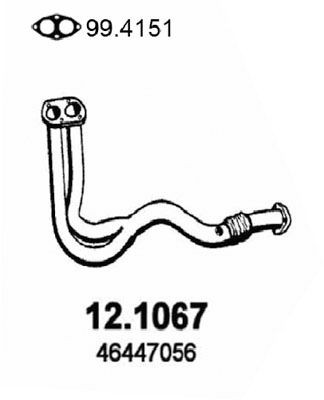 ASSO Voorpijp 12.1067 ASSO 12.1067 Uitlaat Fiat Bravo 182 goedkoop