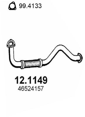 ASSO Voorpijp 12.1149 ASSO 12.1149 Tussenpijp Fiat Bravo 182 originele prijs