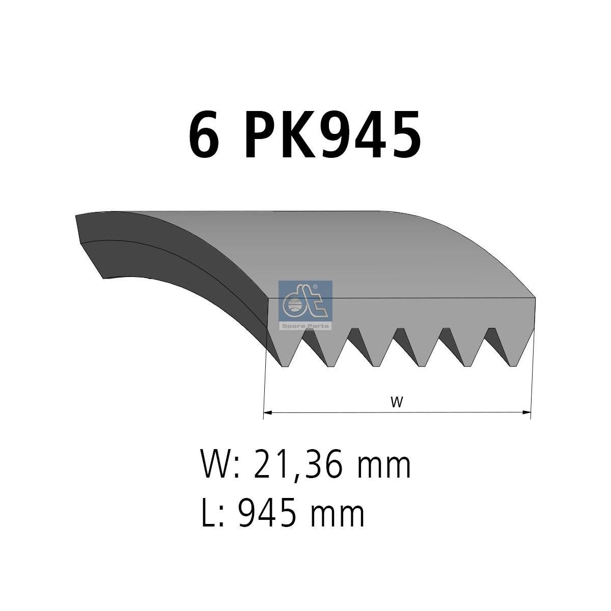 DT Spare Parts Multiriem 12.15419 12.15419 Aandrijfriem MERCEDES-BENZ CLK DT Spare Parts