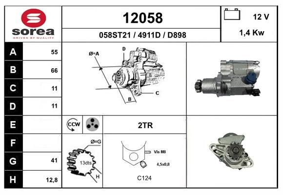 EAI Starter 12058 Starter EAI VERSO 12058 billige