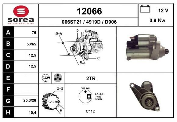 EAI Motorino avviamento 12066 12066 Motorino avviamento EAI Volkswagen LUPO costo