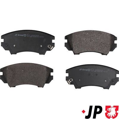 JP GROUP Brzdové doštičky/platničky 1263602410 Platničky JP GROUP CORVETTE 1263602410 lacné