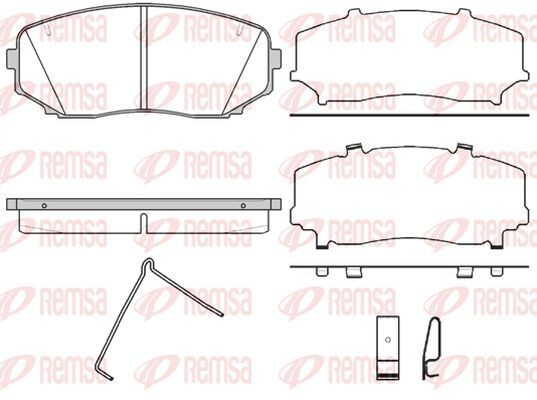 KAWE Piduriklotsid 1267 02 Klotsid KAWE Mitsubishi OUTLANDER 1267 02