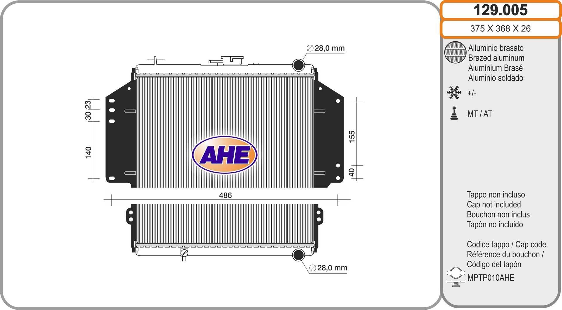 AHE Kylare 129.005 AHE 129.005 Kylare Suzuki Samurai SJ original