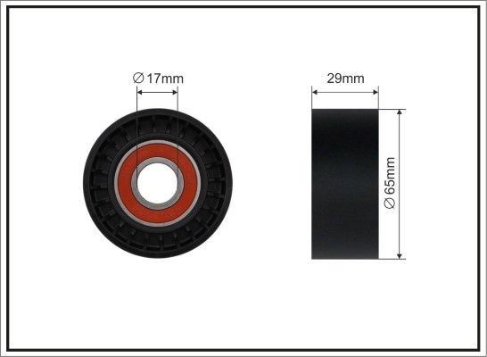 CAFFARO Spännrulle, aggregatrem 13-00 ALFA ROMEO spännrulle multirem CAFFARO 13-00