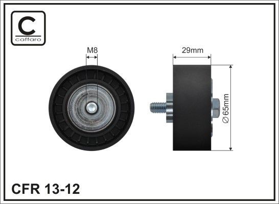 CAFFARO Deflection / Guide Pulley, v-ribbed belt 13-12 CAFFARO 13-12 Volvo 145 Estate deflection guide pulley v ribbed belt replacement