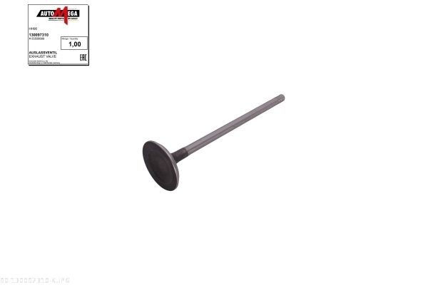 AUTOMEGA Valvola di scarico 130097310 Valvola di scarico Opel F69_ 130097310 AUTOMEGA