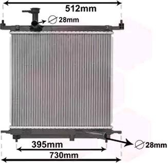VAN WEZEL Radiatore motore 13012706 13012706 costo Radiatore NISSAN SKYLINE VAN WEZEL