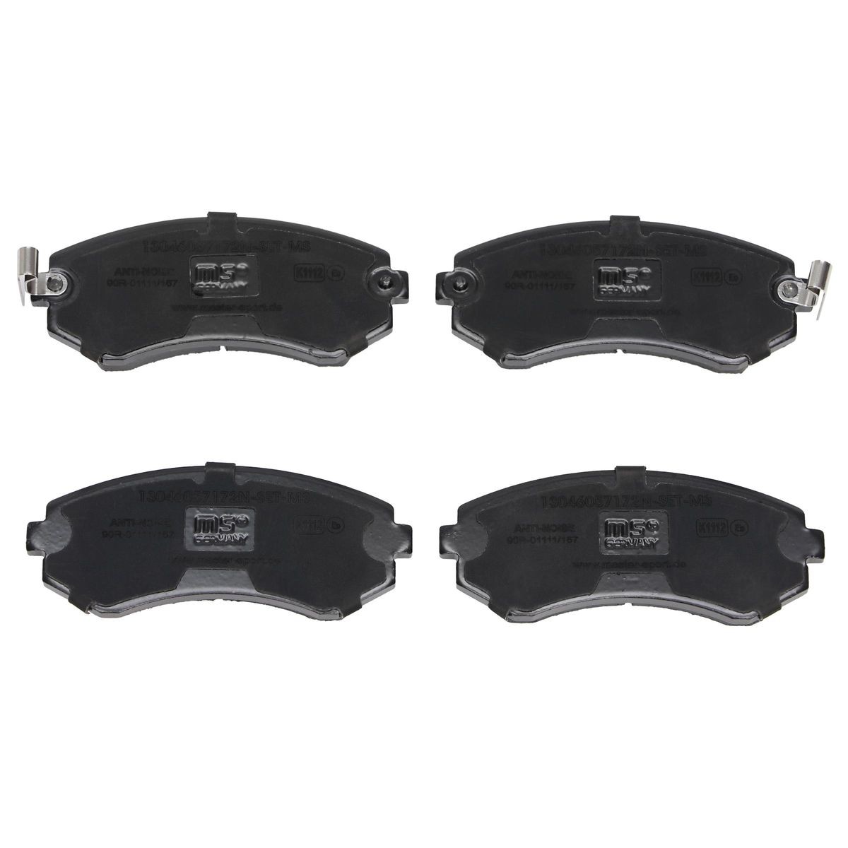 MASTER-SPORT Bromsbelägg 13046057172N-SET-MS MASTER-SPORT 13046057172N-SET-MS Bromsbelägg NISSAN Almera I Sedan (N15) 1.6 117 hk 1996