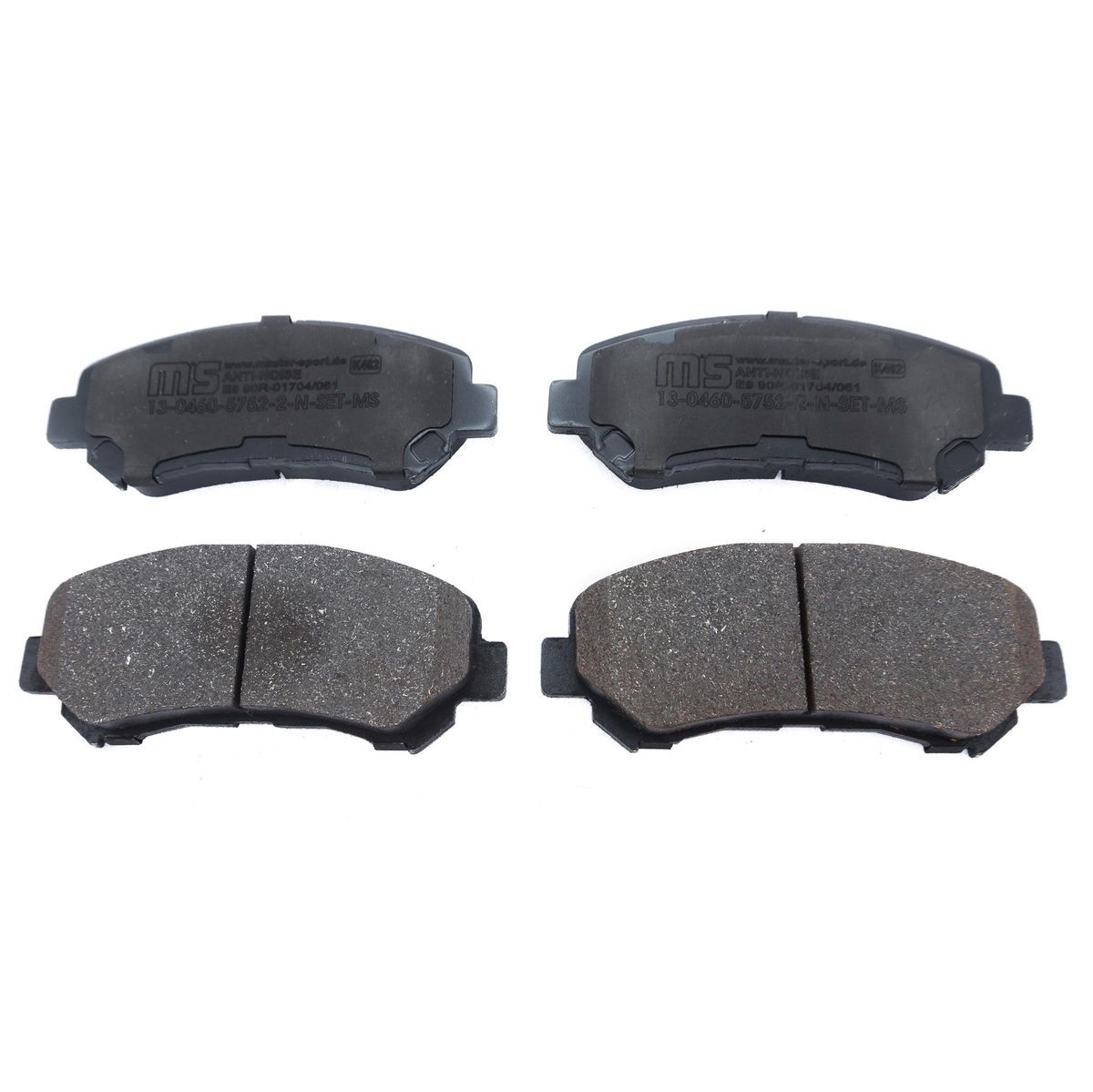 Plaquettes de frein MASTER-SPORT 13046057522N-SET-MS MASTER-SPORT 13046057522N-SET-MS Plaquettes de frein avant et arrière Suzuki KIZASHI 2019