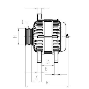 HC-Cargo Regolatore alternatore 130676 HC-Cargo 130676 costo Regolatore alternatore FORD Scorpio Mk1 Sedan (GGE) originale