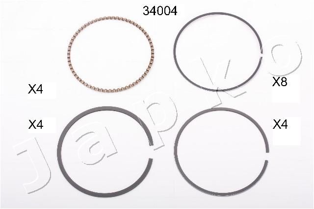 JAPKO Stempelring 134004 JAPKO 134004 Stempelring HONDA Civic IX Sedan (FB, FG) 1.8 (FB2) 141 hk 2016