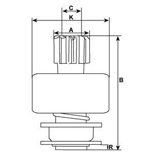 HC-Cargo Ρότορας, μίζα 137893 137893 Μίζα ανταλλακτικά NISSAN GT-R HC-Cargo