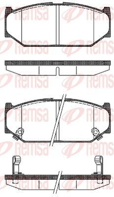 KAWE Plaquettes de frein 1381 12 1381 12 Plaquette SUZUKI JIMNY KAWE